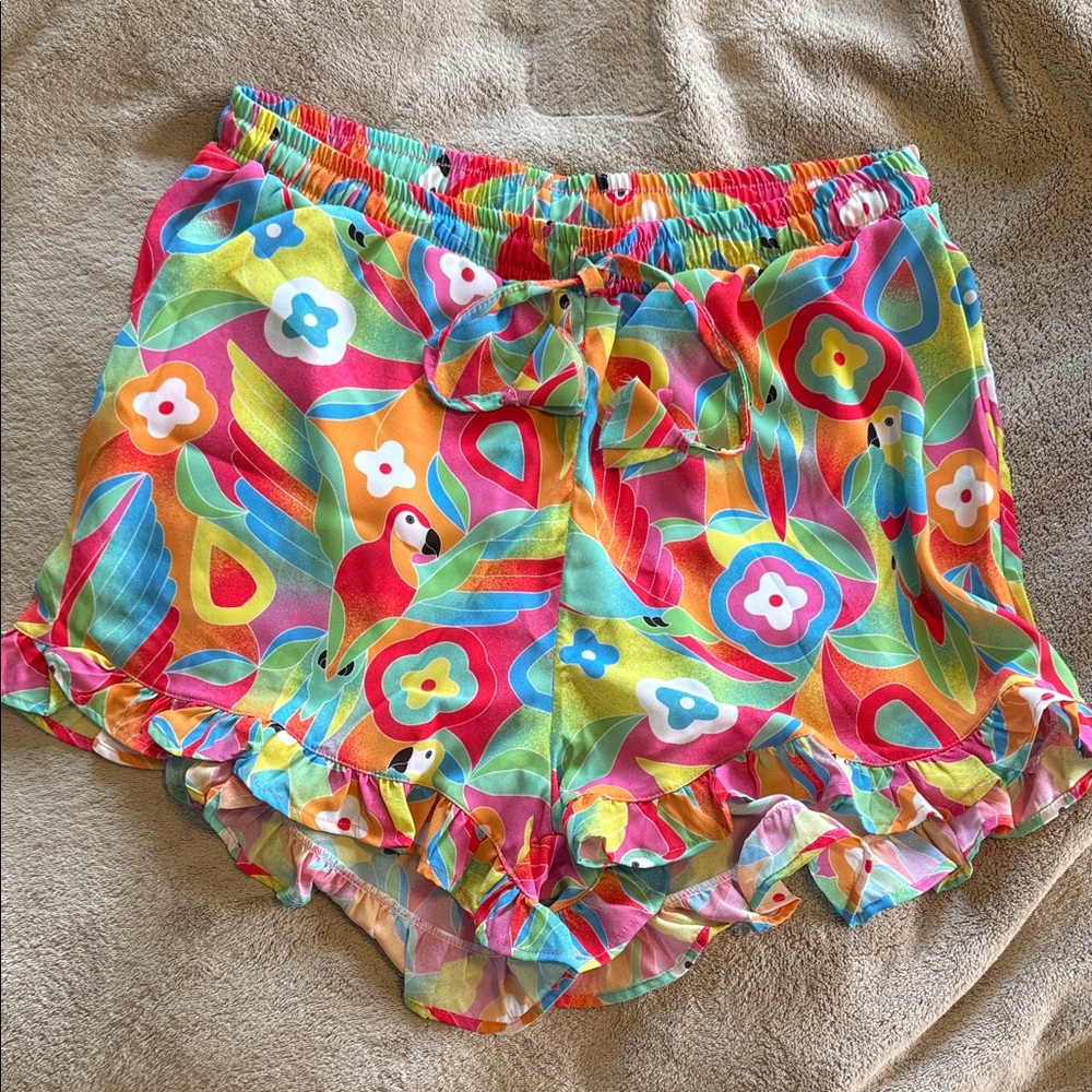 Kenny Flowers Colorful Ruffle Shorts